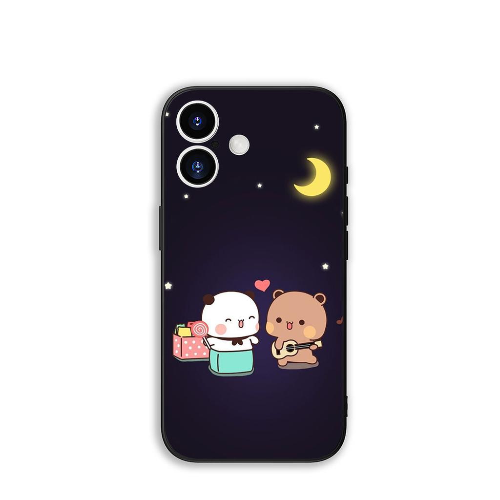 for Apple iPhone 17 16 15 11 Pro XS Max XR 6 7 8 Plus + SE 2020 5 16E Phone Cover Case Bubus Panda Bear Dudus