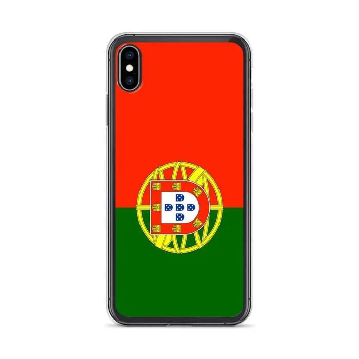 Coque iPhone - Portugal - XS Max - Souple - Multicolore - Design Drapeau