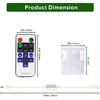 Updated Mini Remote Control for Single Color LED Strip Lights, RF Dimmer for 12V DC LED Ribbon, LED Neon Sign, Wireless Remote Control for Dimmable