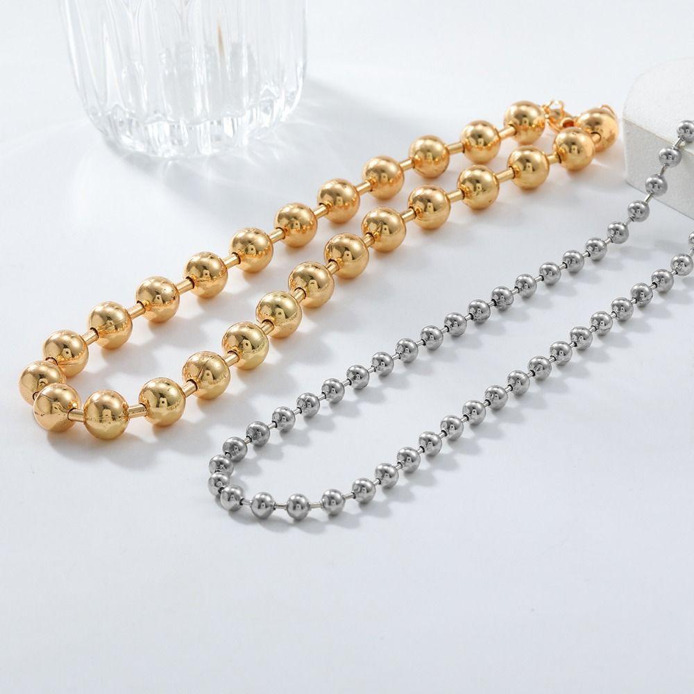 Temperament Double-layer Beaded Necklace Fashion Clavicle Chain  Daily Wear