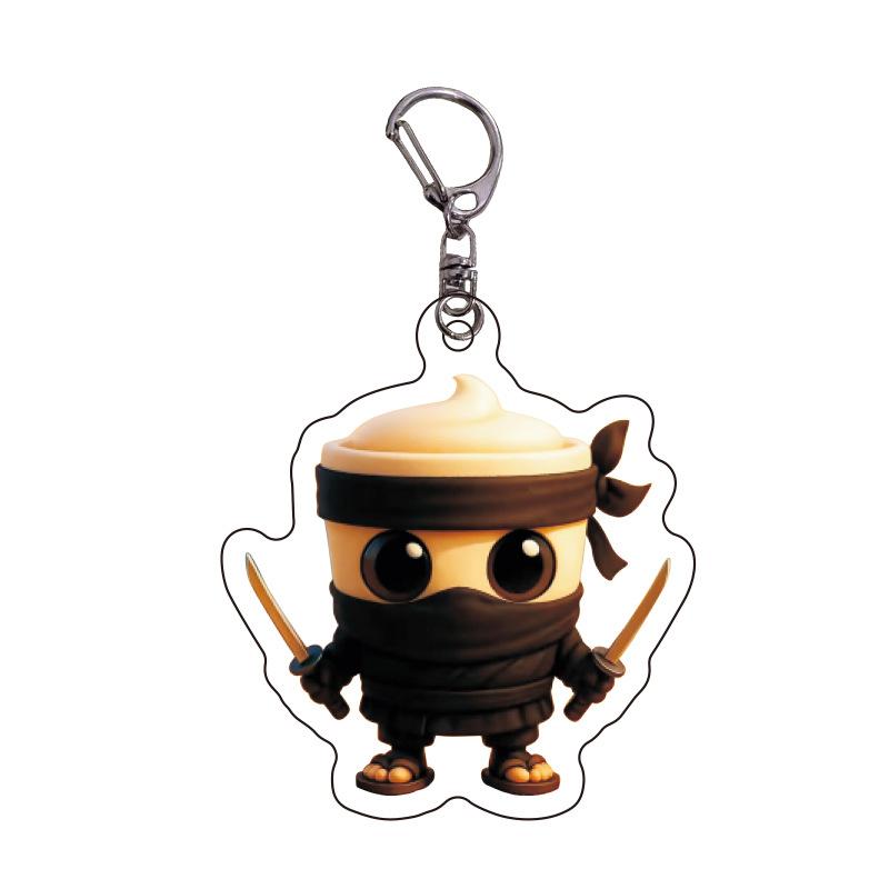 Playful Italian Brainrot Animals Keychains Acrylic Shark Keychain Meme Keyrings Fans Friends Gifts Phone Charms Backpack Pendants