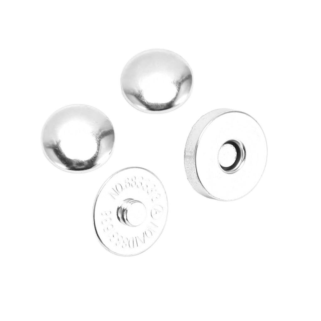 50 Sets Magnetic Button Clasp Snaps 14x4mm Thick High Hardness DIY Magnetic Fasteners for