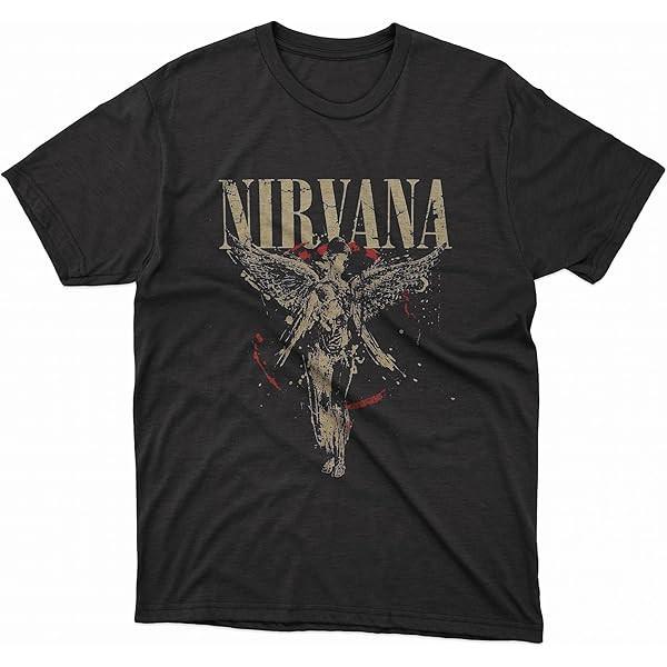 Мужская футболка с фото с концерта Nirvana Мужская футболка Черная S-5XL DO480 Унисекс футболка XL