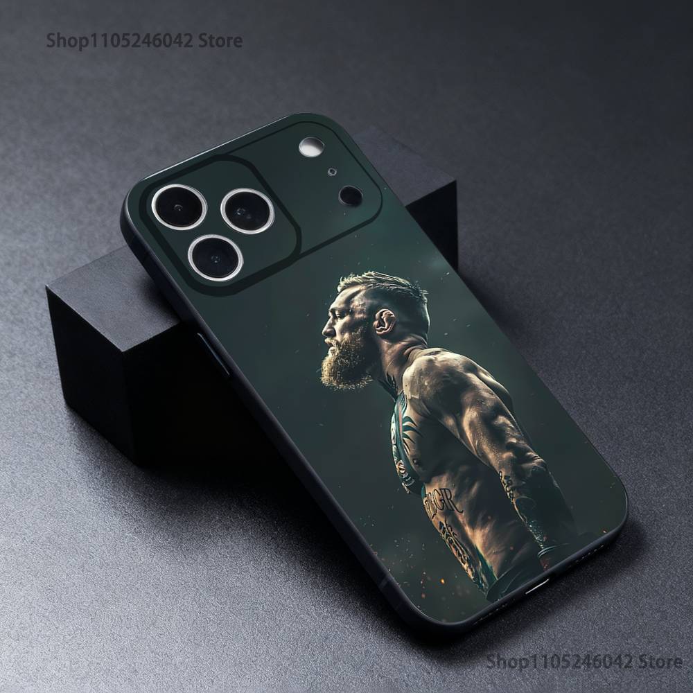 C-Conor Mcgregor Phone Case For iPhone 17,16,15,14,13,12,11,Pro,XS,Max,XR,Plus,E,SE4,Mini Black Soft Cover