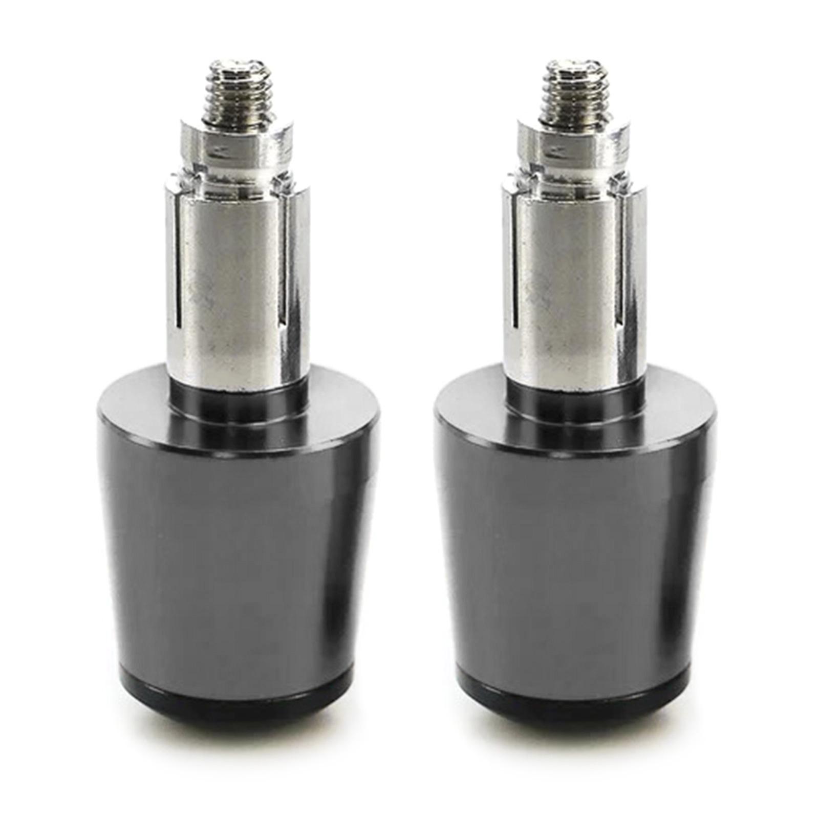 

2 шт. наконечники руля мотоциклетные ручки наконечники универсальные алюминиевые наконечники руля скутера мотоцикла заглушки серебряный