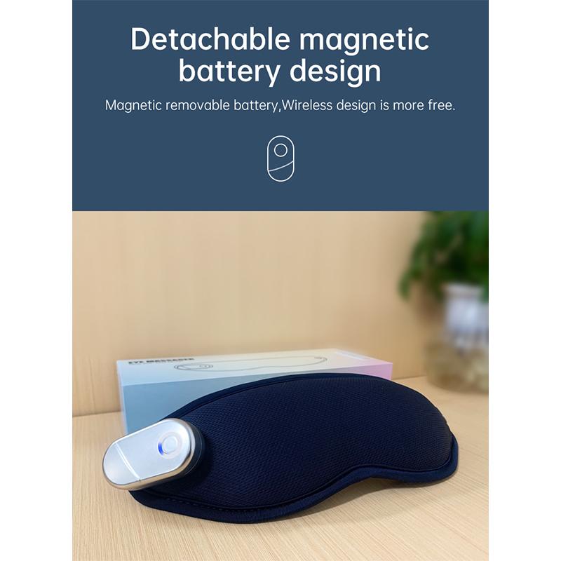 Electric Vibration Eye Massager Heated Eye Mask Wireless Relieve Eye Strain Dark Circles Dry Eye Fatigue Relief Sleeping Mask
