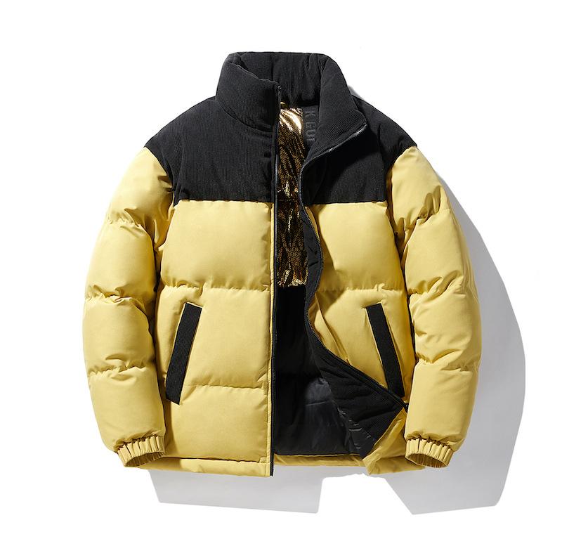 Vertical Collar Color Down Jacket Warm Simple Trend Classic Warm Comfortable Skin Friendly Wear Down Coats