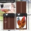 Automatic Chicken Coop Door Opener ABS Light Sensor Waterproof Battery Powered Poultry Coop Safety Automatic Open Close Pet Door System