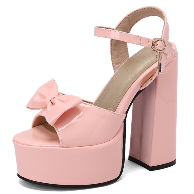 Sexy dámské sandály letní boty platforma 2025 pásky kolem kotníku modré červené vysoké podpatky žabky dámské společenské taneční boty velká velikost