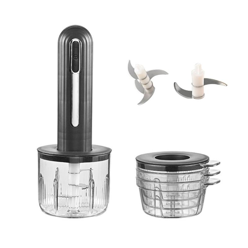 

Electric Food Slicer with Powerful Motor Multifunctional Kitchen Tool Suitable for Effortless Ingredient Chopping чёрный