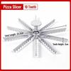 6/8/9/10/12 Slice Pie Divider Cutter Aluminum Rustproof Dessert Cake Slicing Tool Heat Resistant Easy Press Pastry Divider