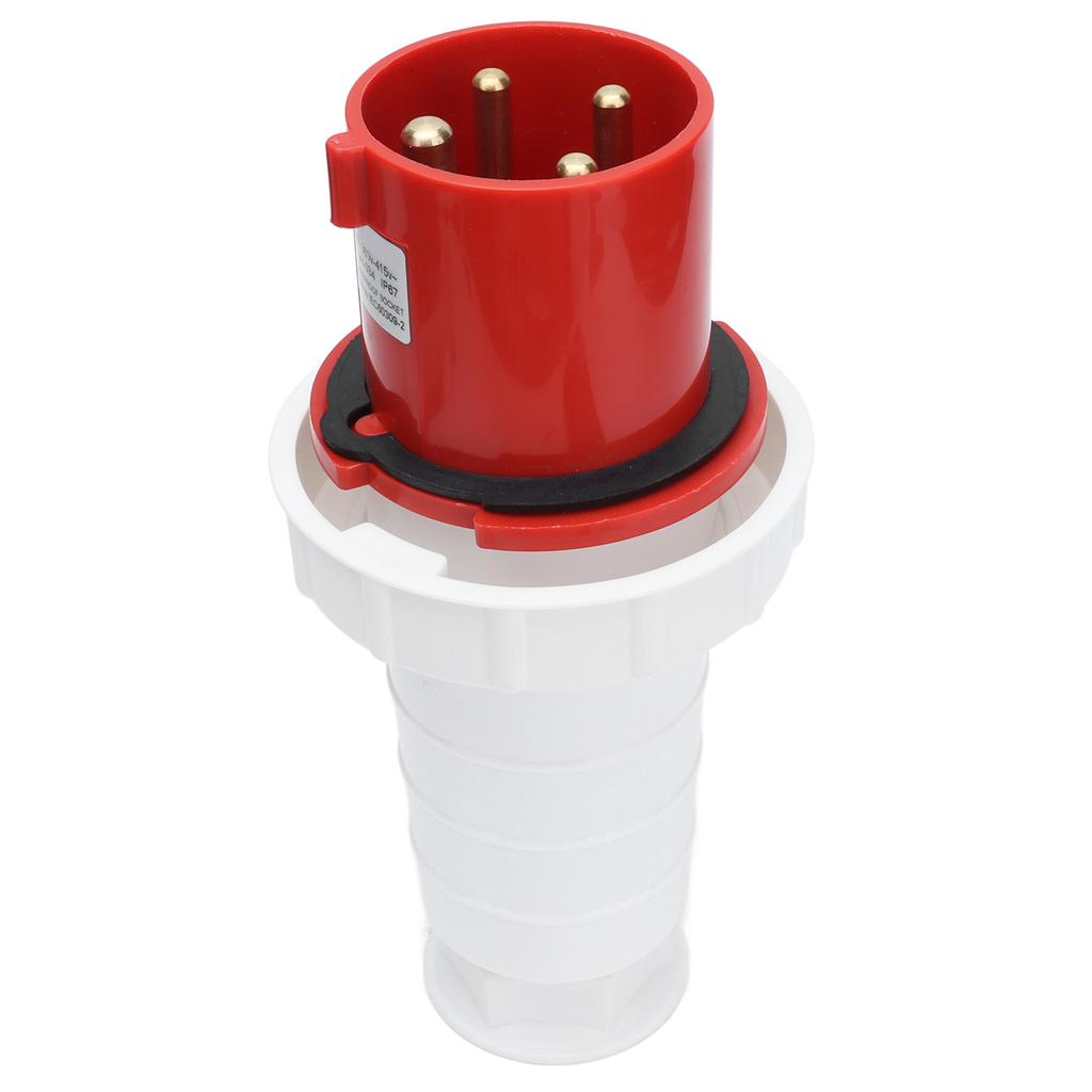 4 Pin Industrial Plug Heat Resistance Insulating IP67 Waterproof Electronic Accessories for