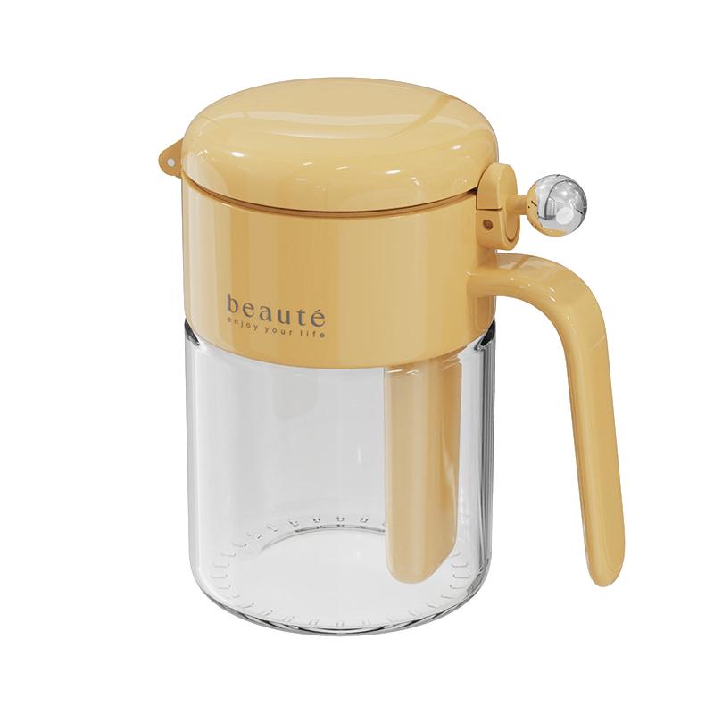 Sealed Seasoning Jar Moisture-Proof Glass Seasoning Jar With Spoon Kitchen Salt Seasoning Box Seasoning Salt Shaker