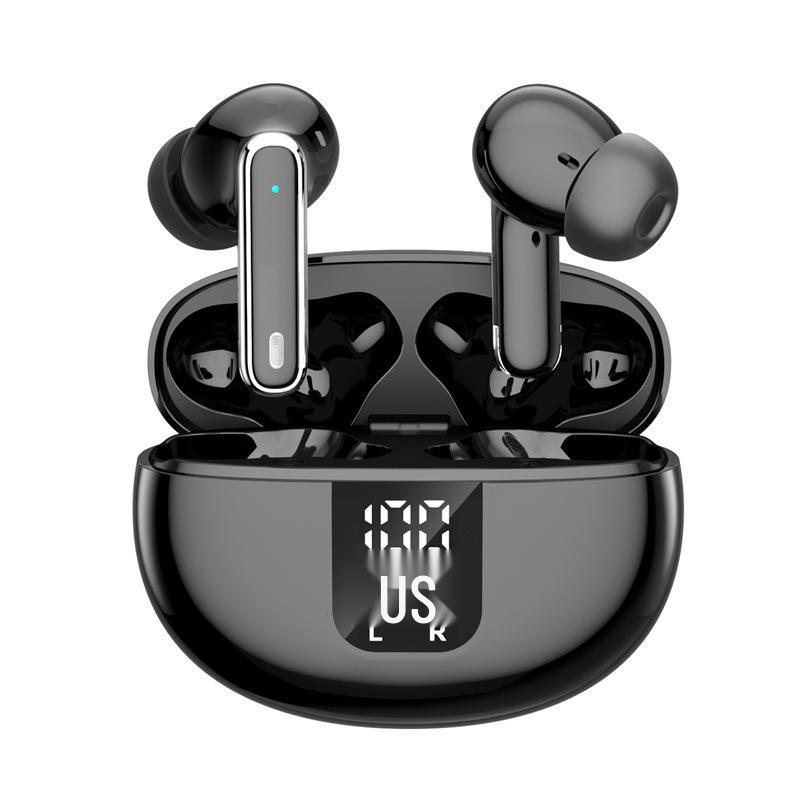 Wireless Bluetooth In-Ear Headphones with ANC, Digital Display, Long Battery Life, and Sports Fit