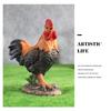 Rustic Farmhouse Rooster Hen With Three Chicks Garden Decor Resin Figurine Outdoor Yard Ornament