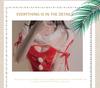 Alluring Velvet Mesh Open Crotch Christmas Lingerie Bodysuit Set for Women