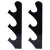 1 Pair Sword Holder Stand Sword Display Rack Wall Mounted Samurai Sword Hanger for HomeBlack