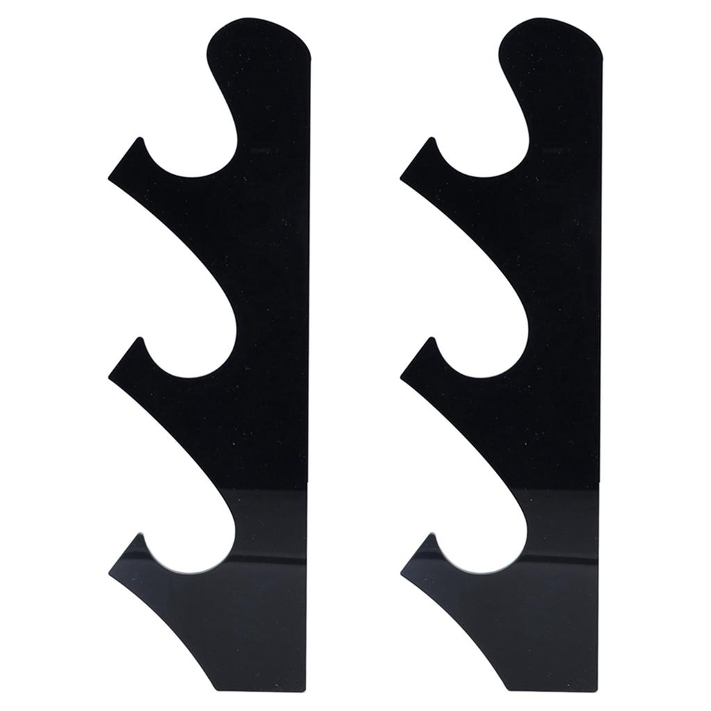 1 Pair Sword Holder Stand Sword Display Rack Wall Mounted Samurai Sword Hanger for HomeBlack