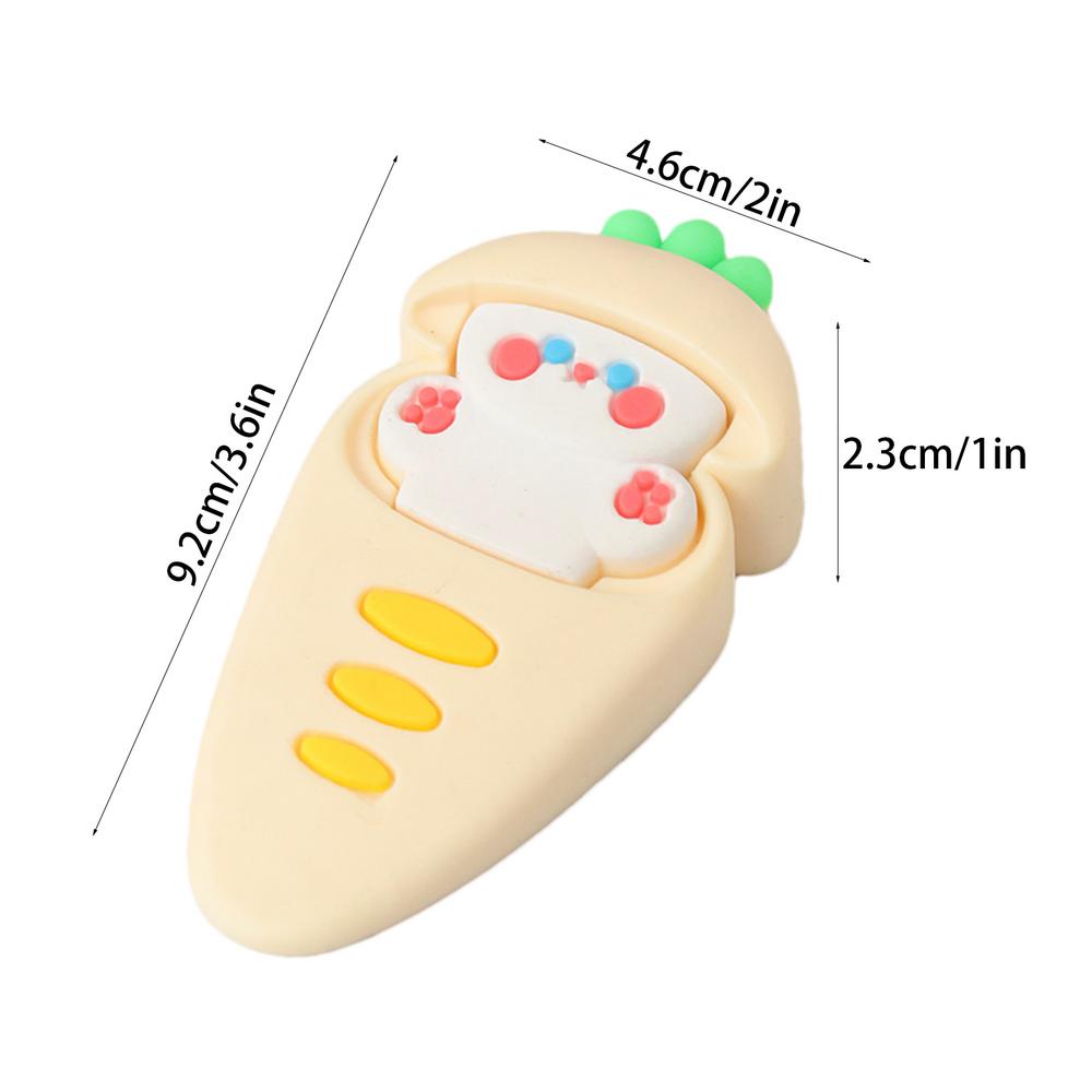 

Мультяшный дверной стопор Мультяшный кролик Декоративный дверной клин Яркое изображение Милый дверной стопор Для гостиной Отеля Магазина Рабочей зоны белый