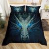 Scientisfictional Dragon Duvet Cover Set Colorful Graffiti Bed Linen Set Bohemia Comforter Bedding Set Bedroom Set Queen