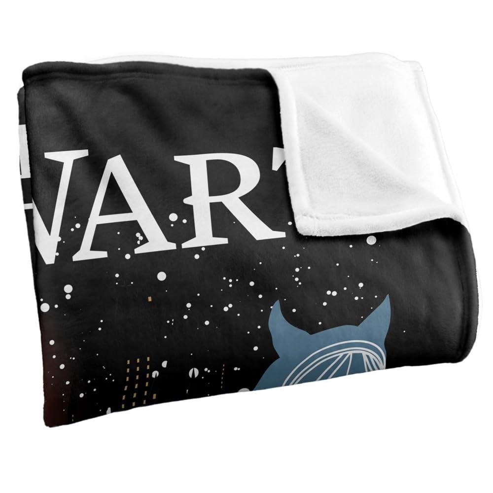 HARRY POTTER Christmas In The Snow Hogwarts Blanket
