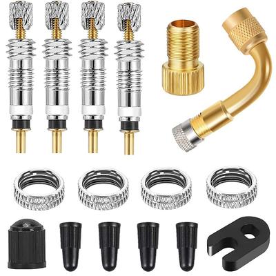 French Valve Replacement Kit Universal Presta Valve Core Replacement Set CTRICALVER Valve Insert Bicycle Valve Insert Car Valve Air Pump Road Bike