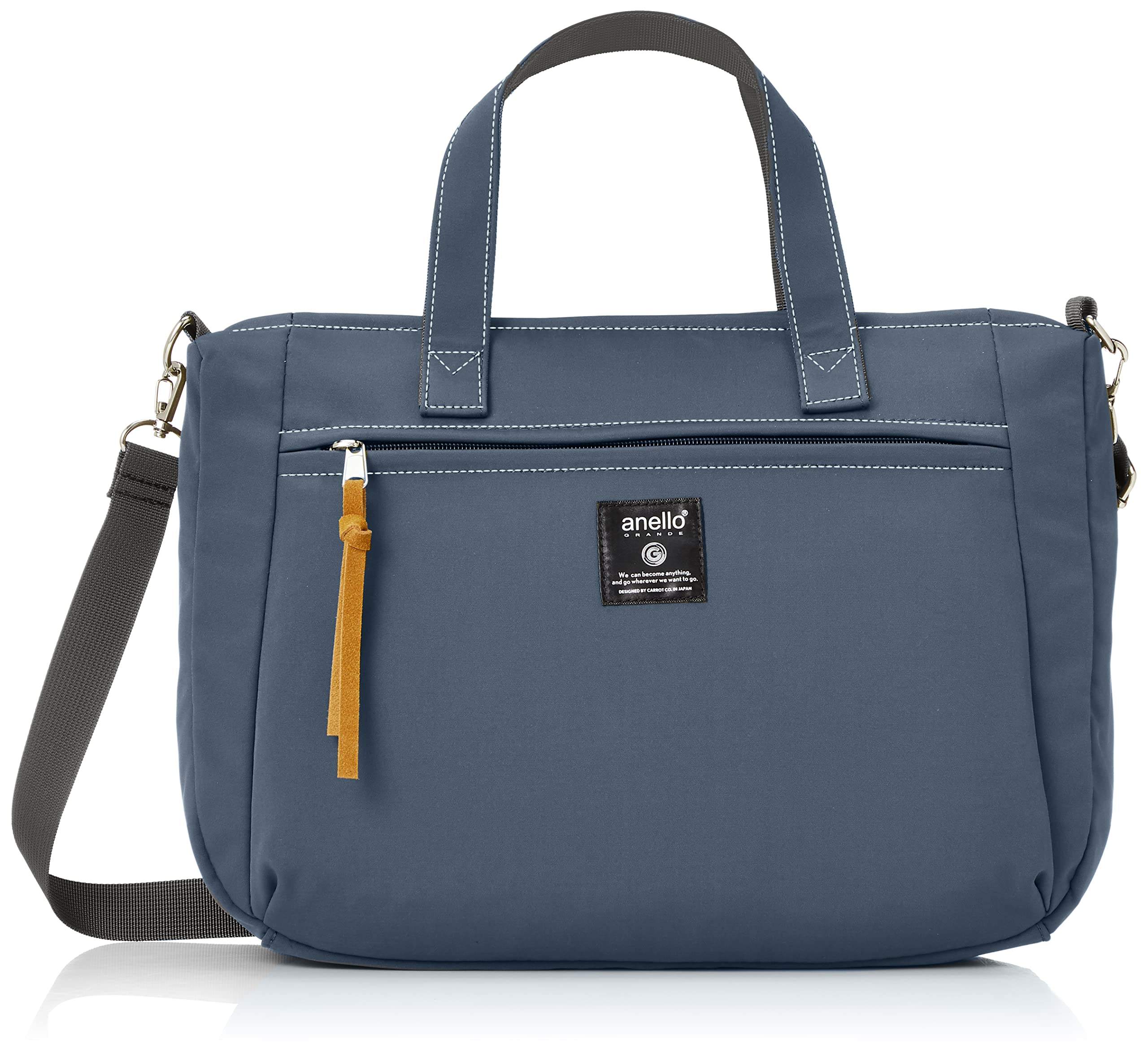 

2WAY Tote Bag A4 STAMP GHM0233Z Denim Blue [Anello Grande] Multi-storage/2WAY
