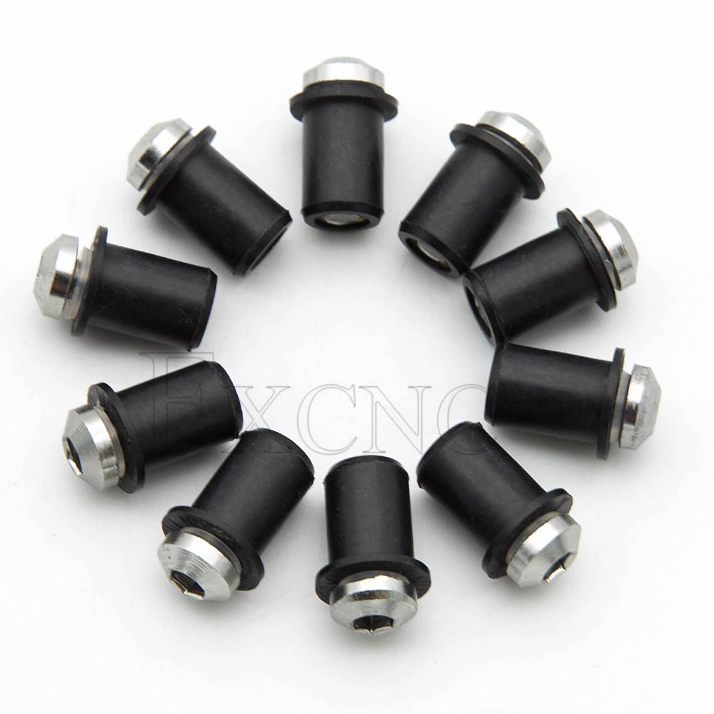 10PCS 5mm Windscreen Windshield Bolt Screw Kit For Yamaha MT09 MT-07 YZF R1 R6 R3 R25 FZ16 Fz1 FZ8 FZ6 MT03 Tmax xmax 530 500