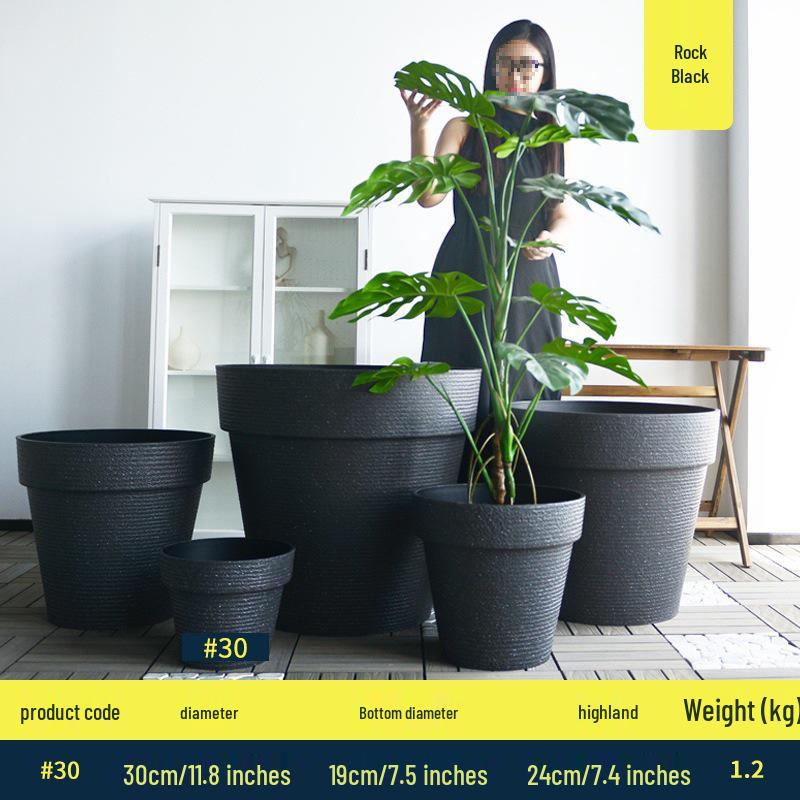 Large Resin Indoor/Outdoor Flower Pot for Trees and Plants