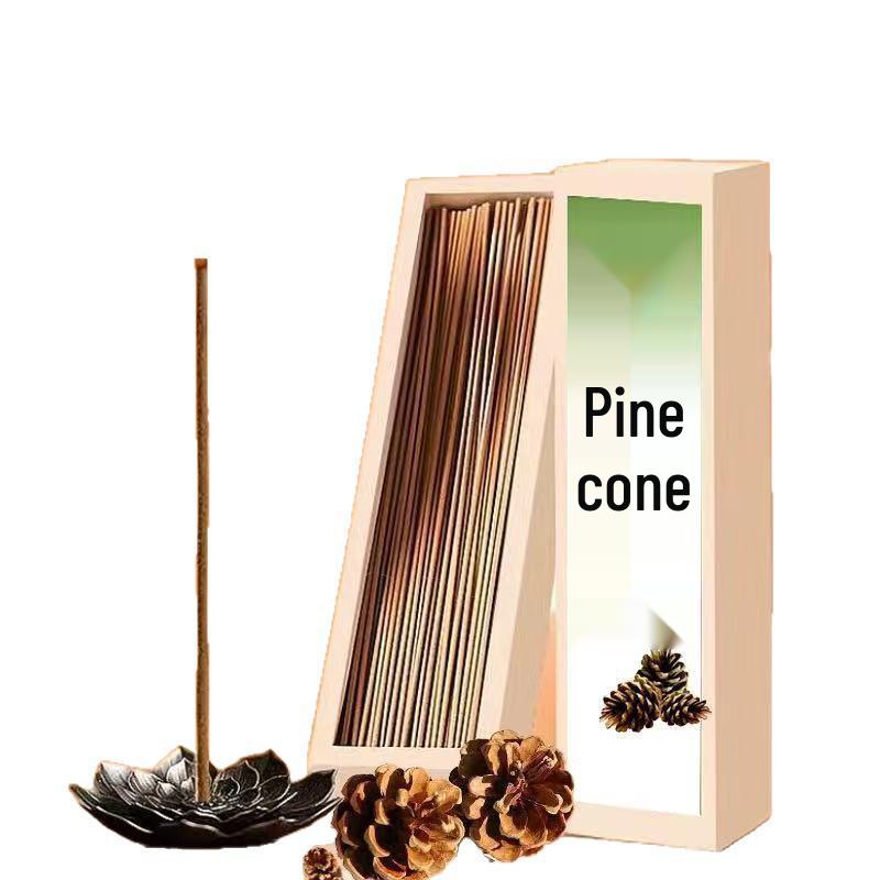 Aromatherapy Pine Cone Incense Sticks - Long-lasting Natural Scent for Indoor Use