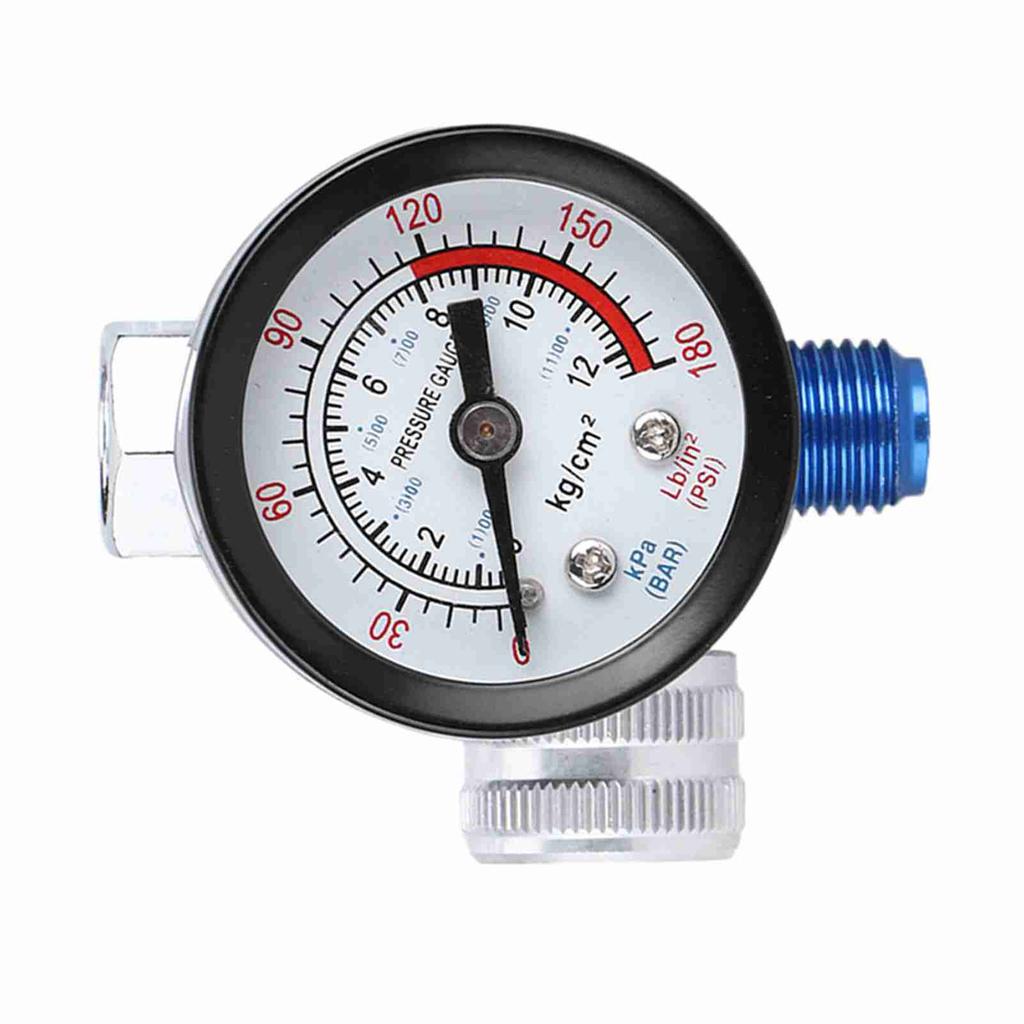 Air Pressure Regulator Gauge Aluminium Alloy Adjustable Spray Gun Air Tool G1 4