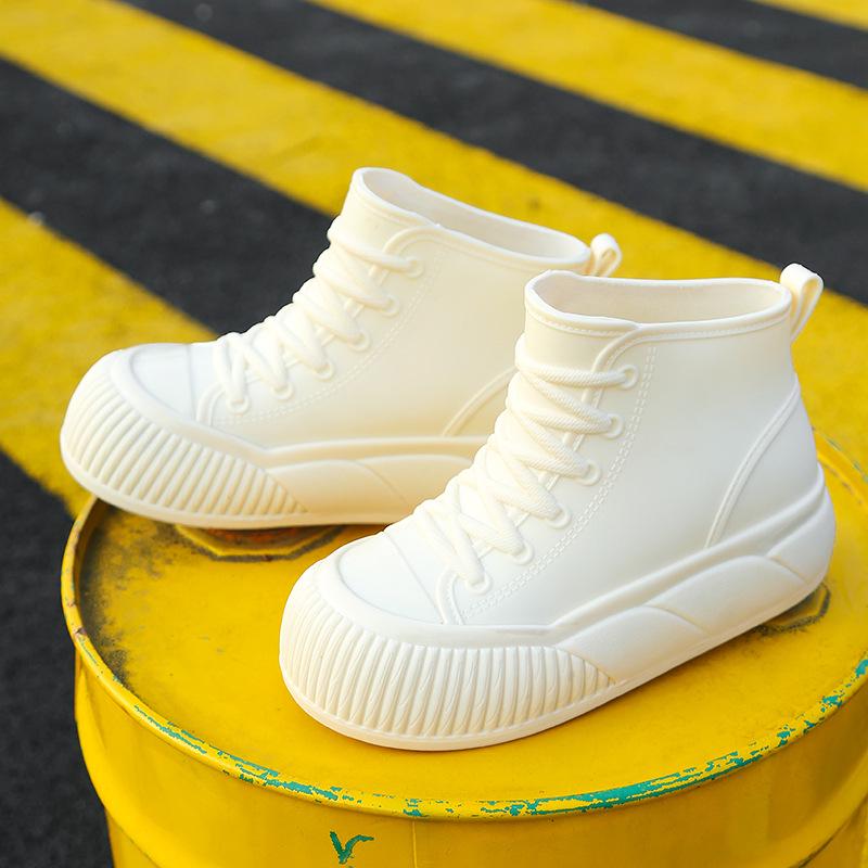 

Женские водонепроницаемые короткие резиновые сапоги в корейском стиле: Модный, нескользящий, с низким верхом дизайн для студентов. 40