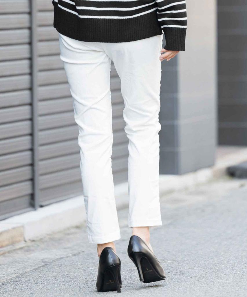 Milliandeni Gepolsterte Warme Damenhose Größe M, Stretch, Off-White,