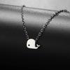 Mini Whale Pendant Necklace for Women Girls Stainless Steel Gold Color Choker Cute Marine Animal Jewelry Birthday Gift
