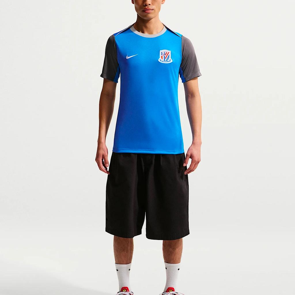 Nike Dri-Fit Academy Pro 2026 Season Shanghai Shenhua Club Quick-Dry Lightweight Training Short Sleeve Football Shirt Men tops IQ0565-481