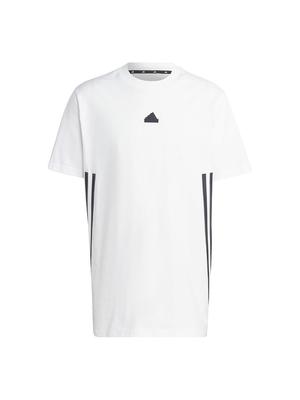 Adidas ECT41 Future Icon Short Sleeve White Size M Men's 3-Stripes T-Shirt, (IC8245),