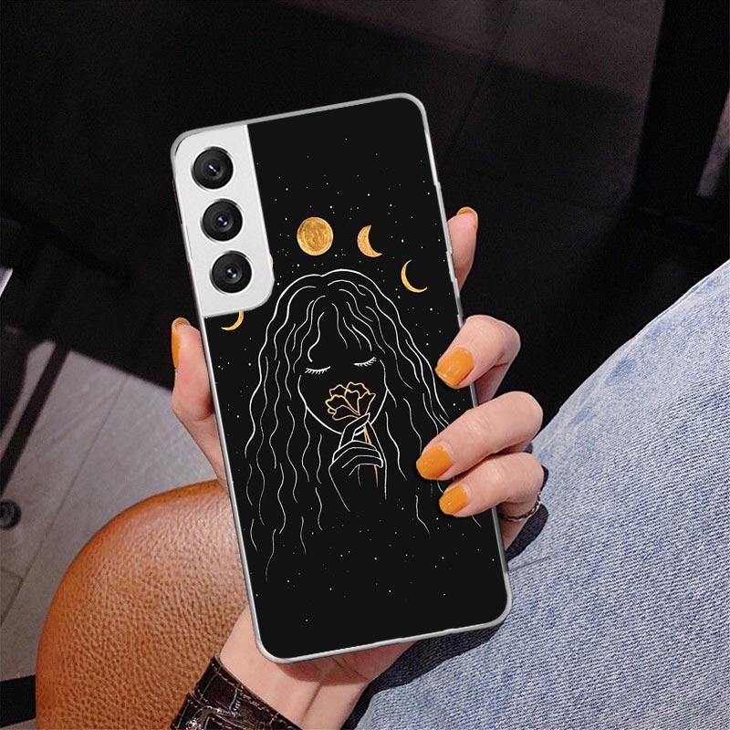 Moon Mystery Totem Witche Phone Case For Samsung Galaxy S24 S25 Edge S26 Ultra S23 S22 S21 Plus S20 FE + Personalized Print Cove
