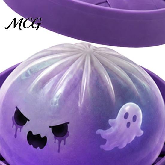 Anxiety Relief Toy Halloween Ghost Dumpling Squeeze Toy, Soft Stretchy Stress Slow Rebound Ball Fake Sensory Party Favors Adult
