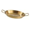 Paella Pan Stainless Steel Dual Handle Versatile Seafood Lobster Plate Paella Cookware for Home Restaurant