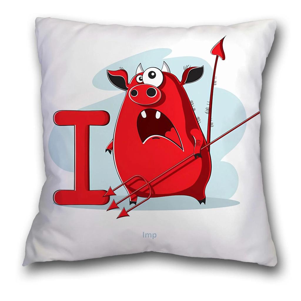 Cartoon Letter Decorative Pillowcase Living Room Office Home Pillowcase Car Ornaments