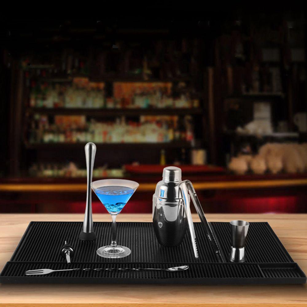 Acessórios para Barra de Trilho Cerveja Whiskey Impermeável Serviço Tapete de Derramamento Louças Tapete de Bar Jogo Americano de Cozinha