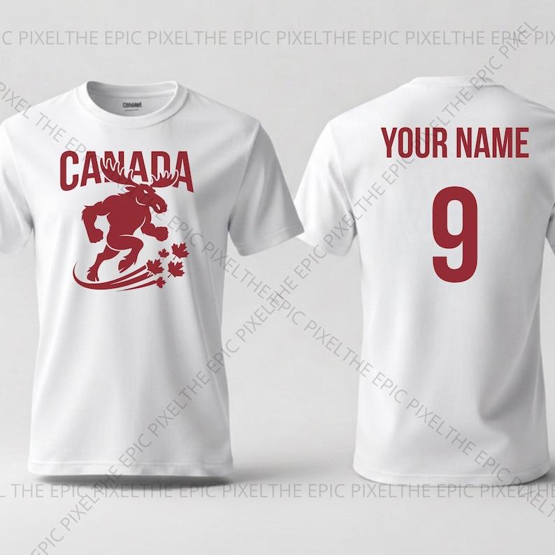 Personalized Canada Football Shirt, Custom Moose Soccer Tee, Les Rouges Supporter T-Shirt, World Cup 2026 Canadian Fan Gift L