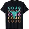 180gsm Pure Cotton Printed T Shirt Retro Bull Skull Cowboy Boot Country Music Graphic Soft Knit Machine Washable Casual Top For Country Fans