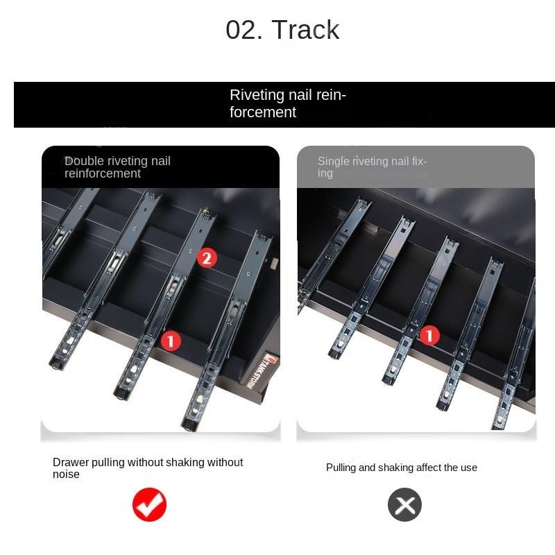 Multifunctional Mobile Cabinet Trolley Tool Box Trolley Tool Cart Storage Toolbox Tank Drawer Auto Repair Cart