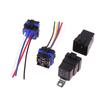 1 Set Car Relay With Socket Dc 12/24V 40A 4/5Pin Amp Waterproof Relay Harness Tinned Copper Wires 5-Pin Spdt For Boat Auto Fan