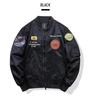 MA1 Air Force Bomber Jacket: Airplane & Tiger Embroidery, Plus Size, Workwear Outerwear