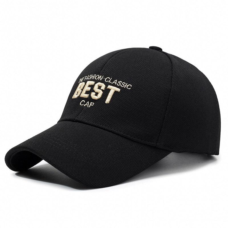 Fashion letter embroidery cap curved brim spring and autumn visor sports hat men's and women's outdoor sun protection baseball cap