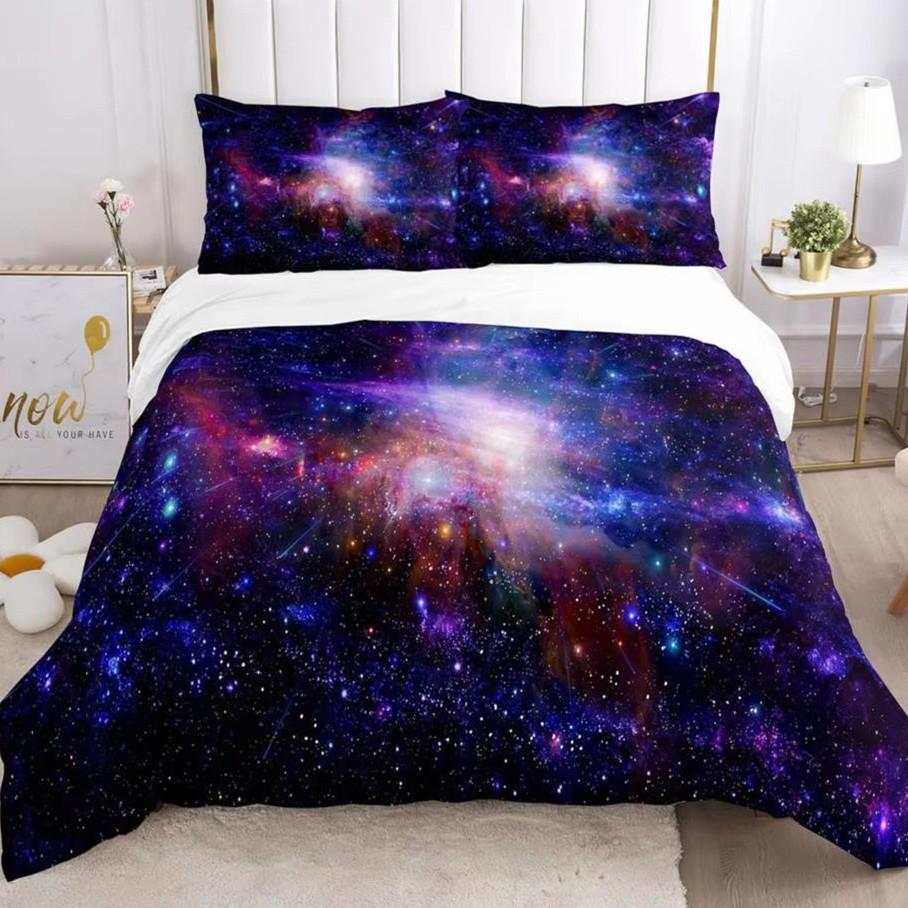 Dreamy Starry Sky Down Comforter Set - Bedding Set - 3-piece Duvet Cover Set 135*200cm