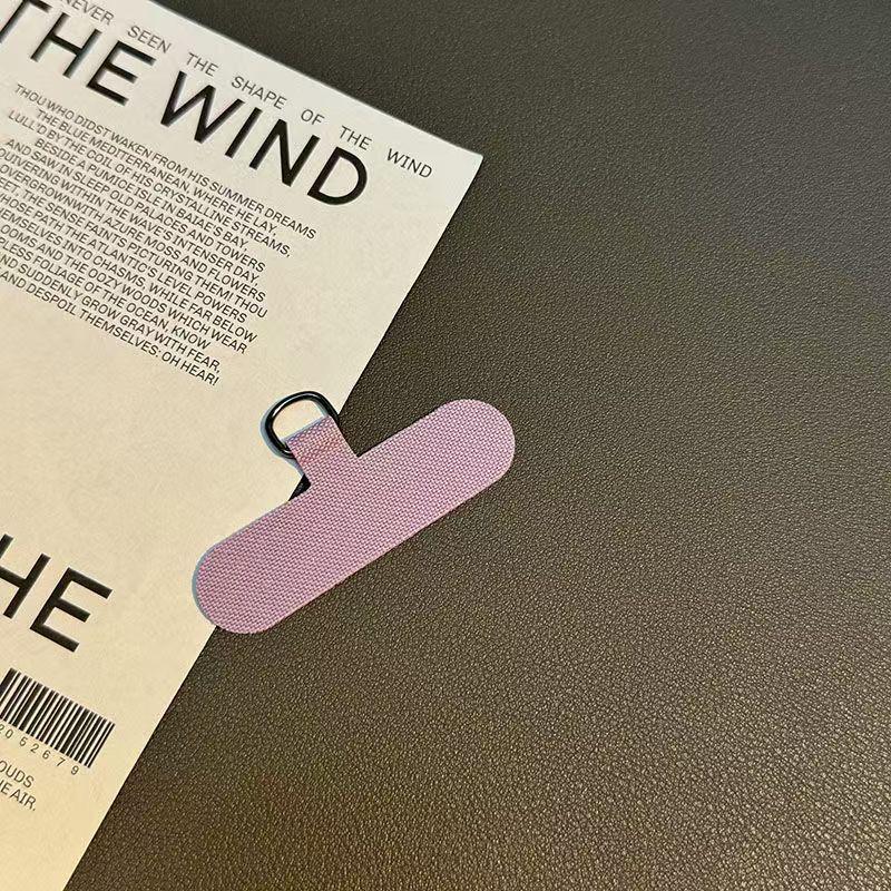 

Mobile Phone Lanyard Clip with D-Ring, Cloth Fixing Card, and Metal Ring Pendant