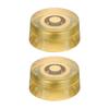 Uxcell Guitar Top Hat Bell Control Knobs for Electric Guitars and Gold Finish 2-Pack Knobs, Volume/Tone Basses,